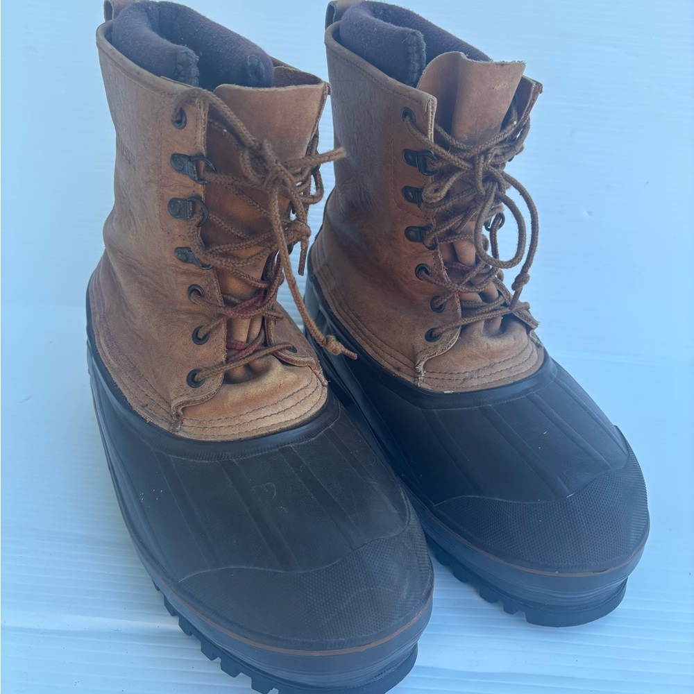 Lacrosse Brown and Black Rain & Snow Boots with Waterproof Design